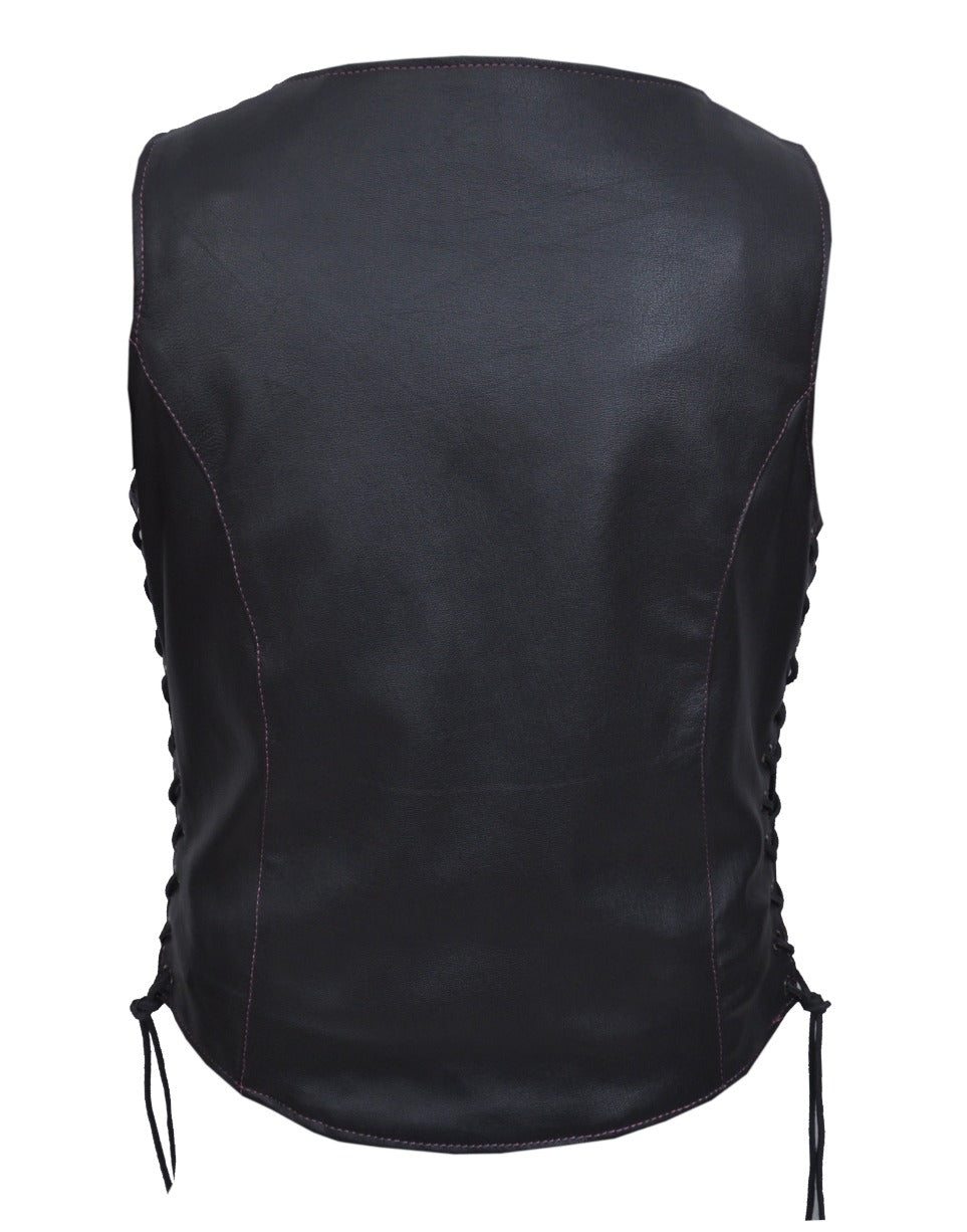 Liberty Cut - Women's Premium Leather Motorcycle Vest