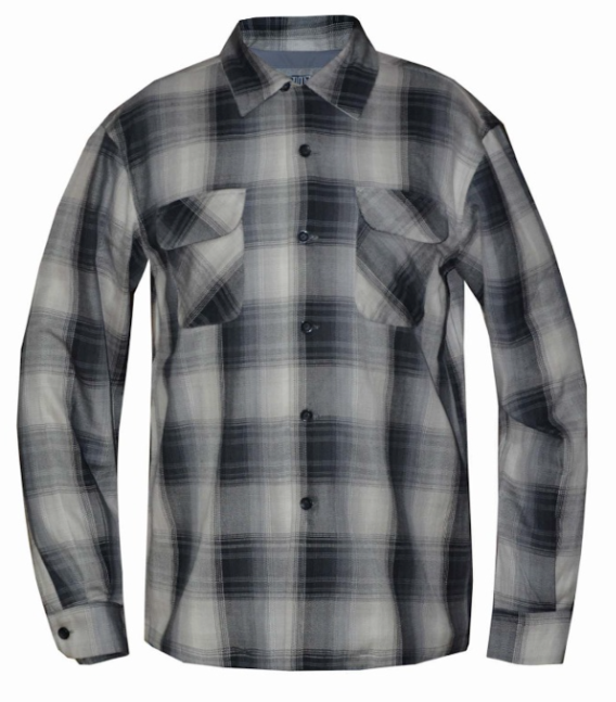 Shadow - Mens Black and Gray Flannel