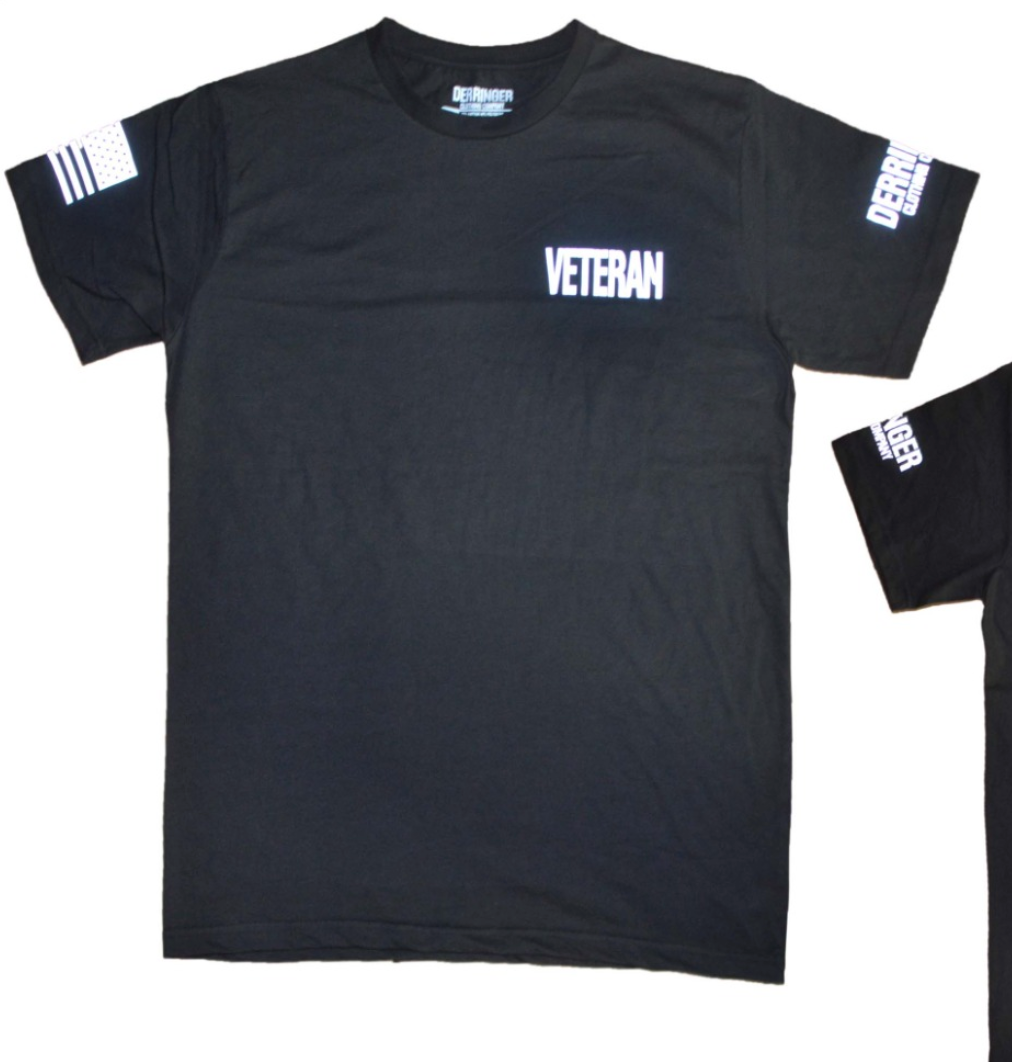 Mens Veterens T-Shirt - Black