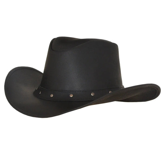 Premium leather cowboy hat