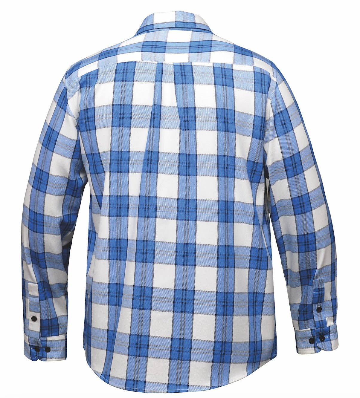 men blue and white shirt