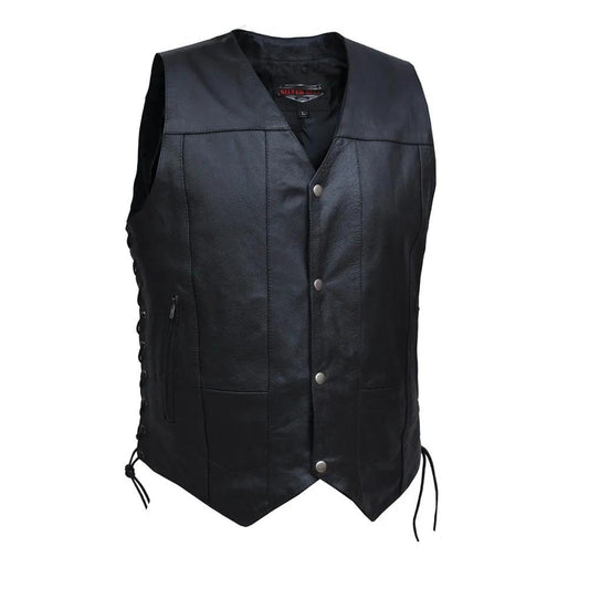 Featuring a robust construction with cowhide leather and antique silver hardware, it offers ample storage with 4 external and 6 internal pockets, including concealed carry options