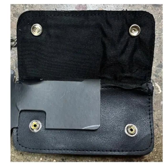 Black Bifold Snap Closure Wallet