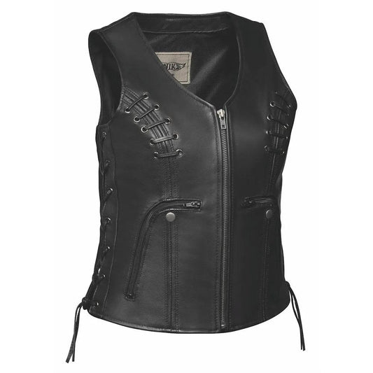Rebel Lace - Ladies Premium Leather Vest - Unik International Inc