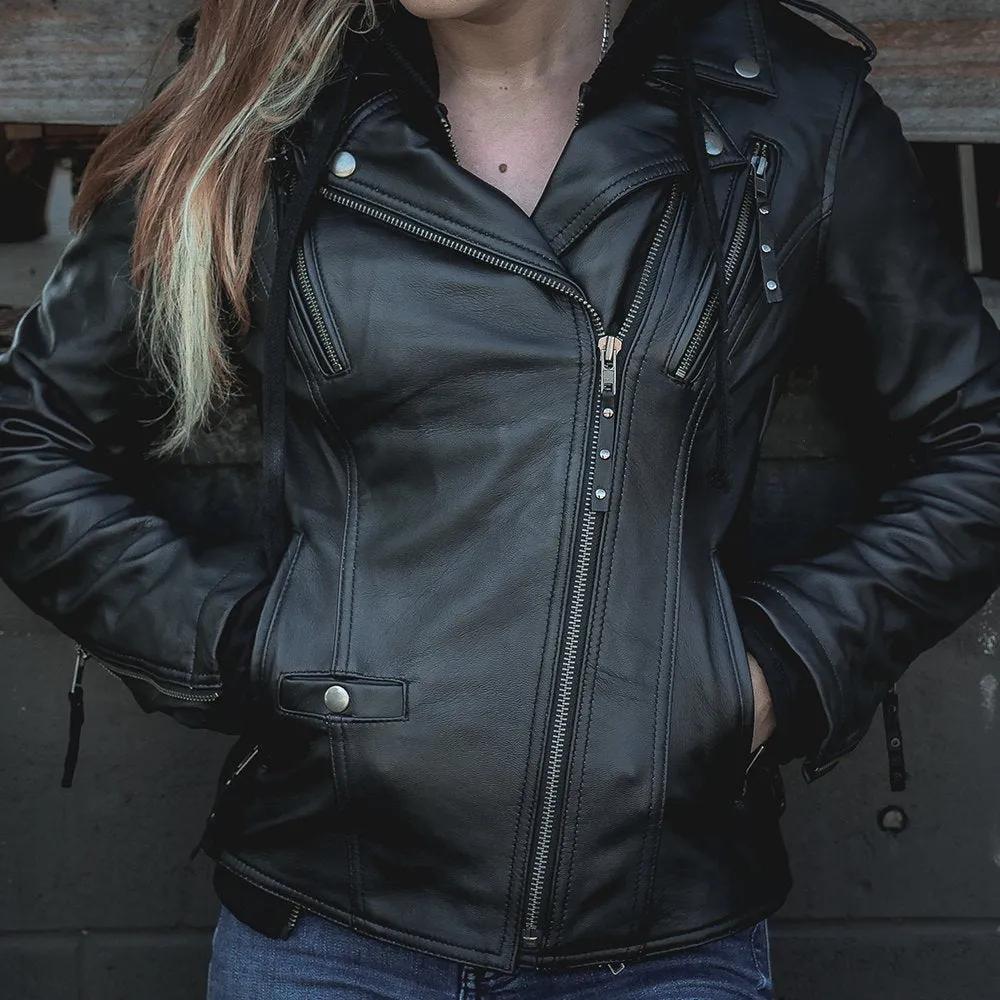 black leather jacket lifestyle image