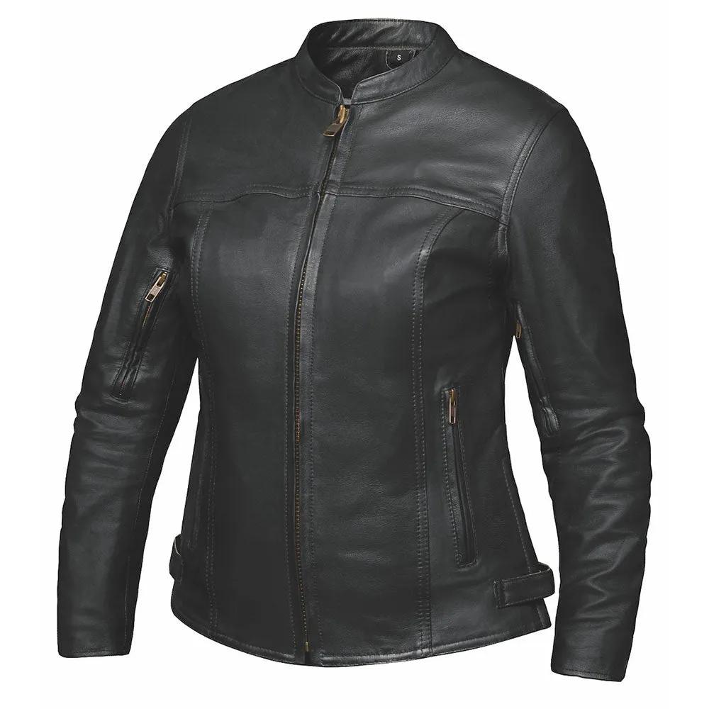 Crafted from goatskin leather in a sleek black color, this jacket combines lightweight construction with functional features, perfect for everyday wear. Step into effortless style and functionality designed to elevate your wardrobe with its lightweight design, practical features, and timeless appeal suitable for various occasions.