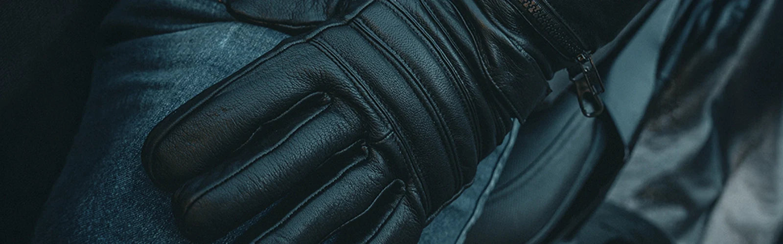 Men's Gauntlet Motorcycle Gloves