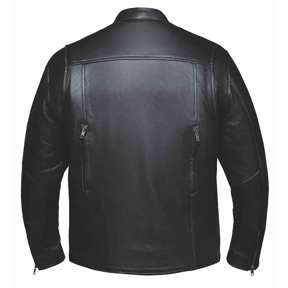 It features multiple pockets, including three exterior pockets and two inside concealed carry pockets.