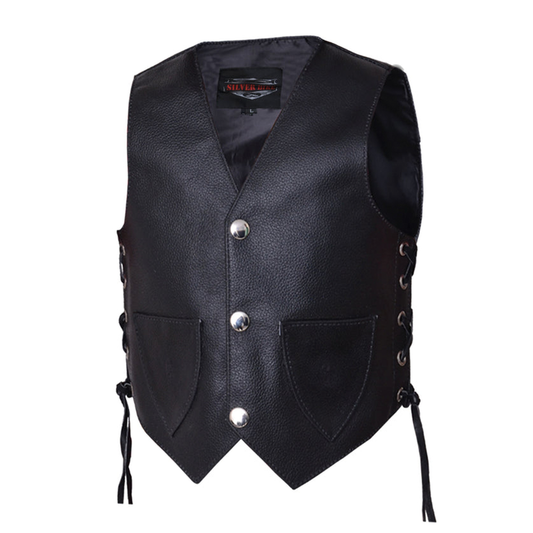 The toddler's motorcycle biker leather vest is a stylish, durable, and comfortable accessory designed for young enthusiasts who want to embrace the biker spirit.