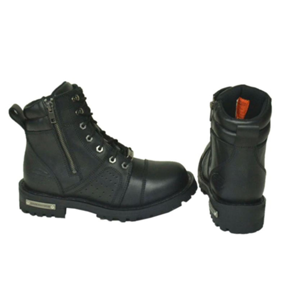These motorcycle leather boots are crafted for the discerning rider who demands both style and functionality. Built to withstand the rigors of the open road while providing unparalleled comfort, they are a testament to quality craftsmanship and modern design.