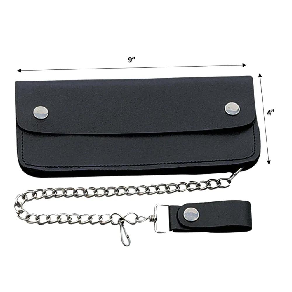 chain wallet for biker size