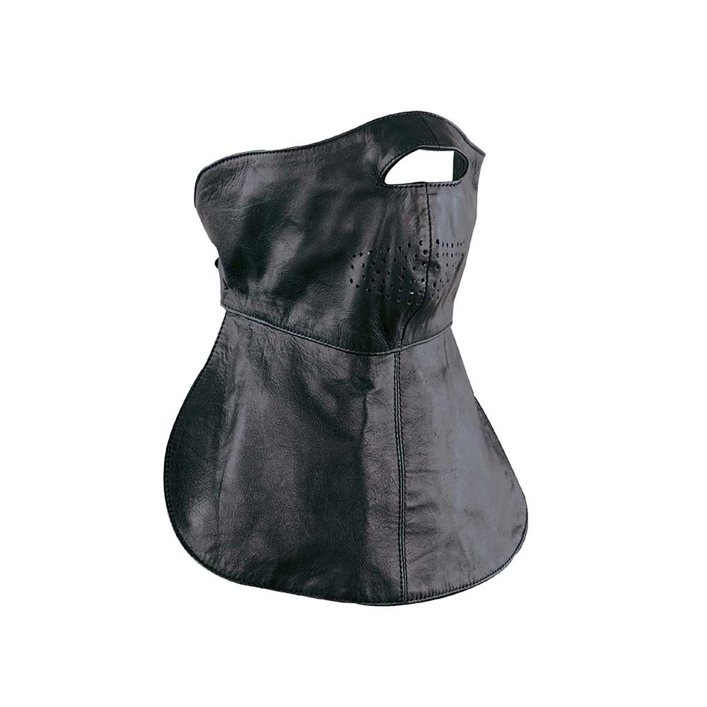 Introducing the Leather Face Mask for men, a blend of rugged durability and modern style. Crafted from premium cowhide leather, this mask offers a unique combination of protection and fashion
