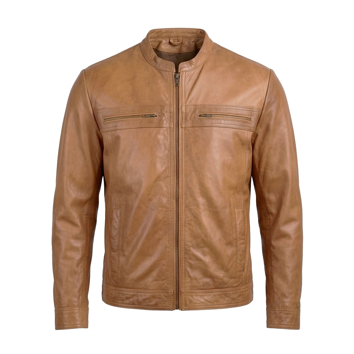 Indiana - Premium Men's Leather Motorcycle Jacket