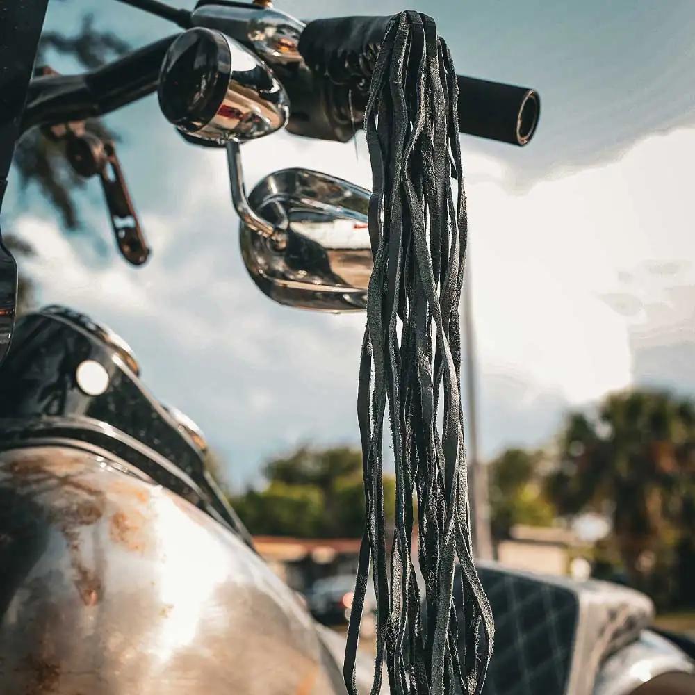 Immerse yourself in the luxury of our leather grips, meticulously crafted from the finest hides to enhance both the aesthetics and handling of your motorcycle.