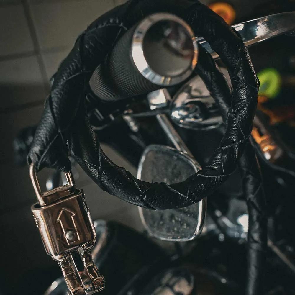 Elevate your riding experience with our meticulously crafted biker get back whips, expertly fashioned from premium cowhide leather.