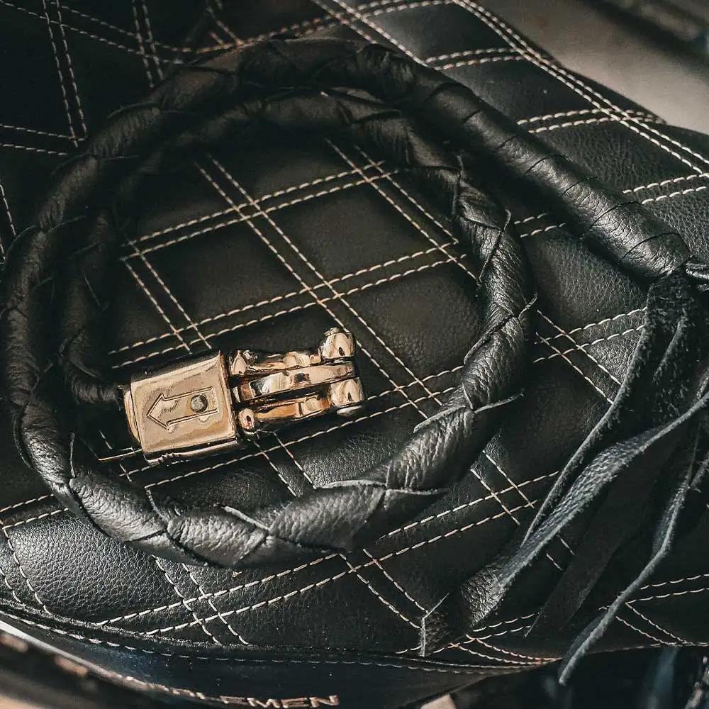 Elevate your riding experience with our meticulously crafted biker get back whips, expertly fashioned from premium cowhide leather.