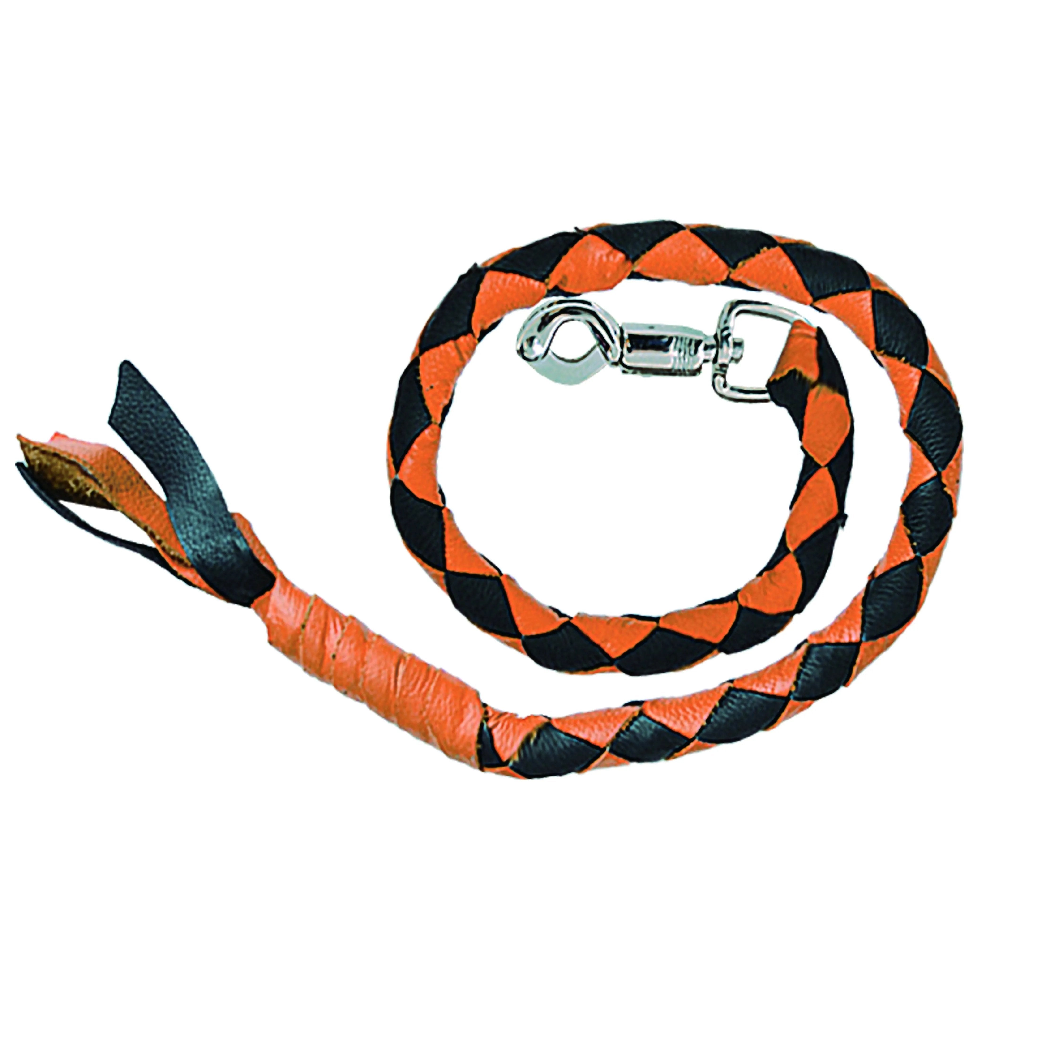 Our premium cowhide leather biker get back whips combine classic craftsmanship with modern durability, offering bikers a stylish and functional accessory that complements any ride.