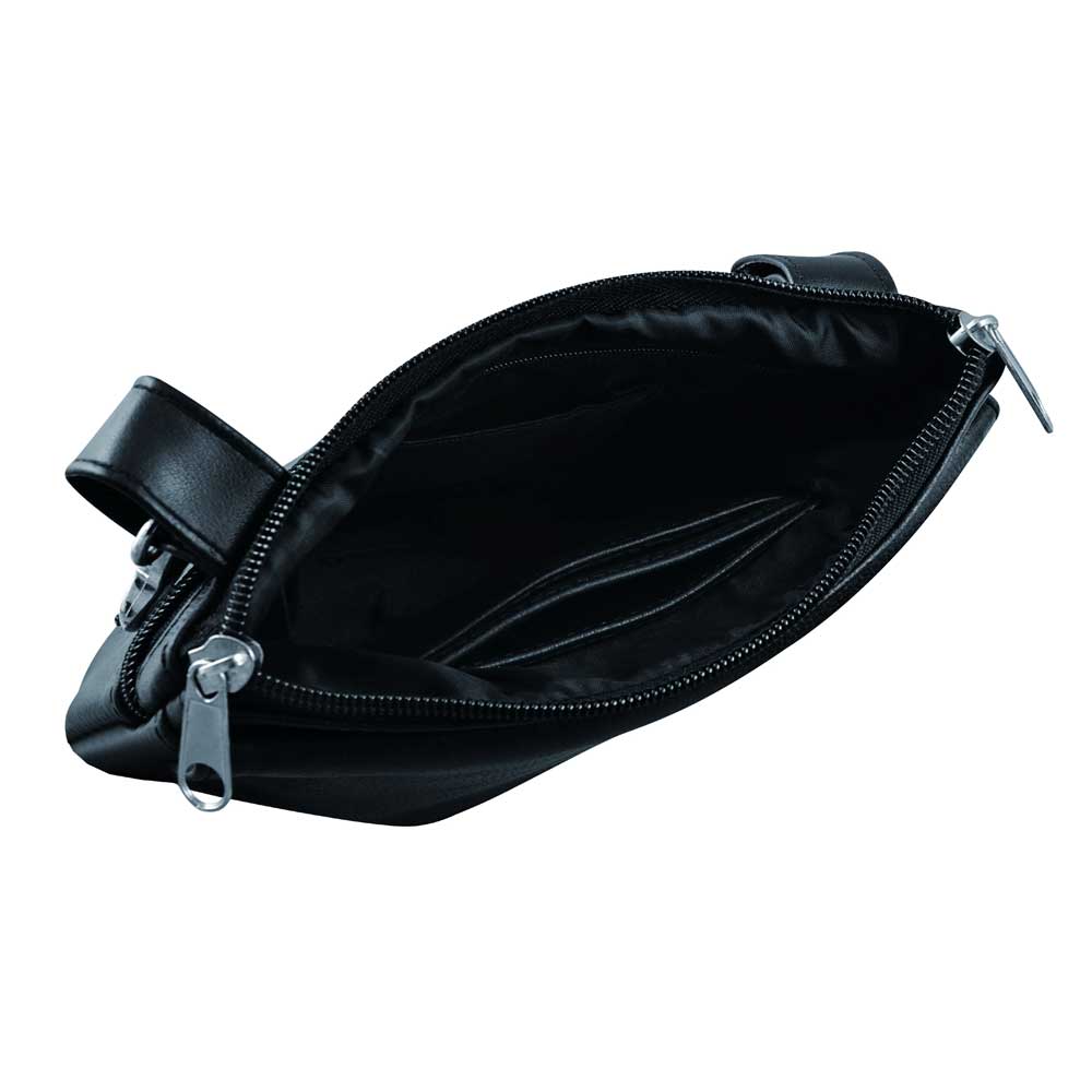 Elevate your riding gear with the Ladies Leather Clip-On Bag from Unik, meticulously crafted from luxurious cowhide leather
