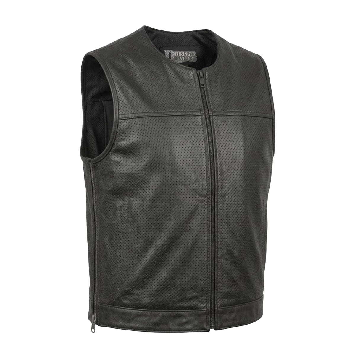 Lynx - Men's Perforated Leather Motorcycle Vest