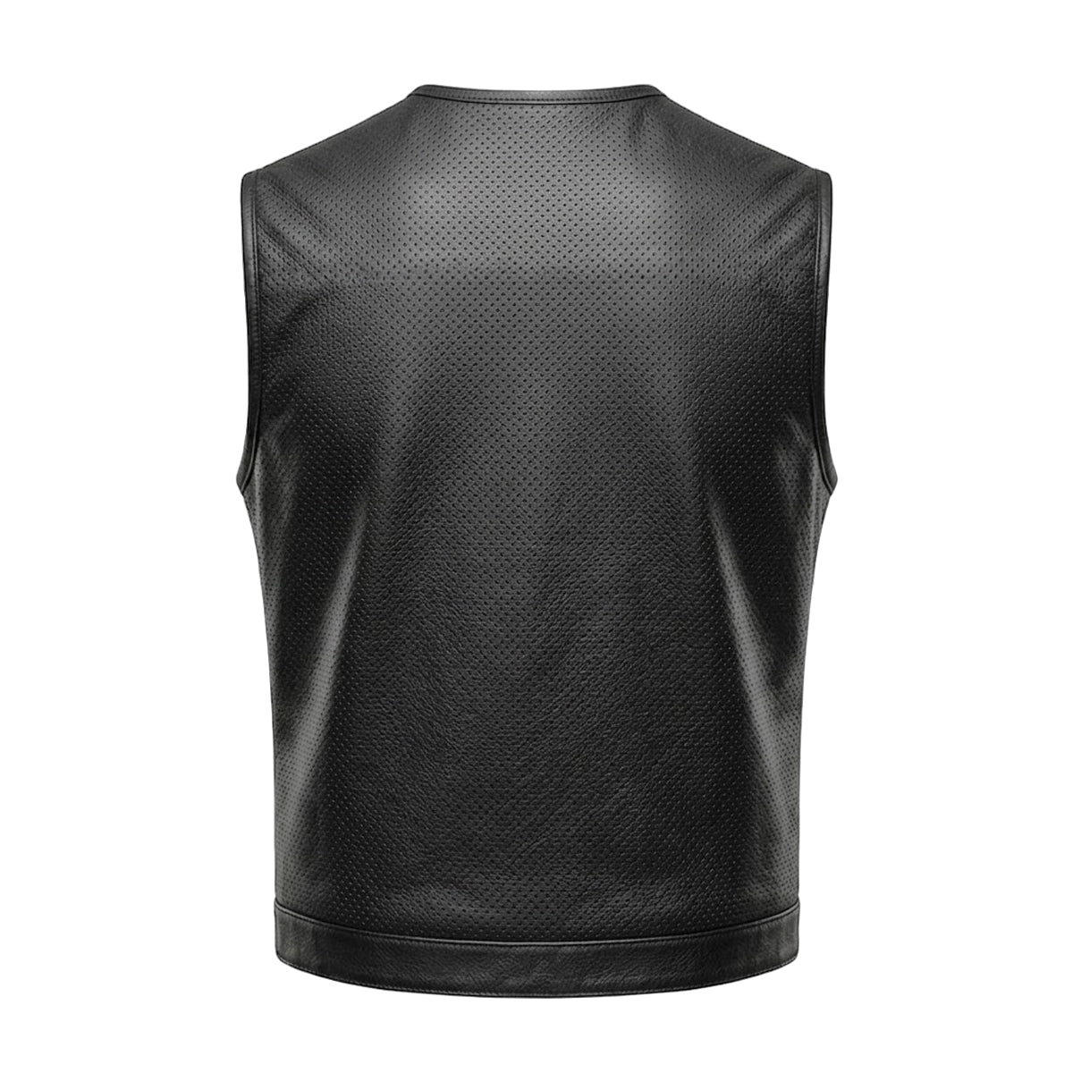 Lynx - Men's Perforated Leather Motorcycle Vest