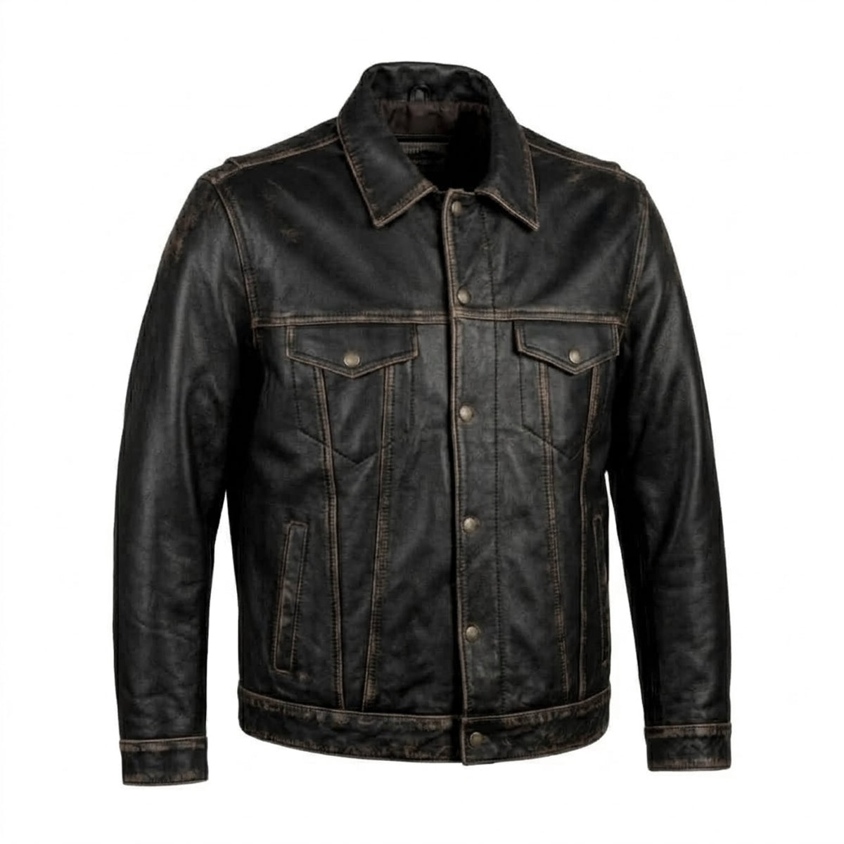 Ranger - Men's Jean Style Leather Motorcycle Jacket