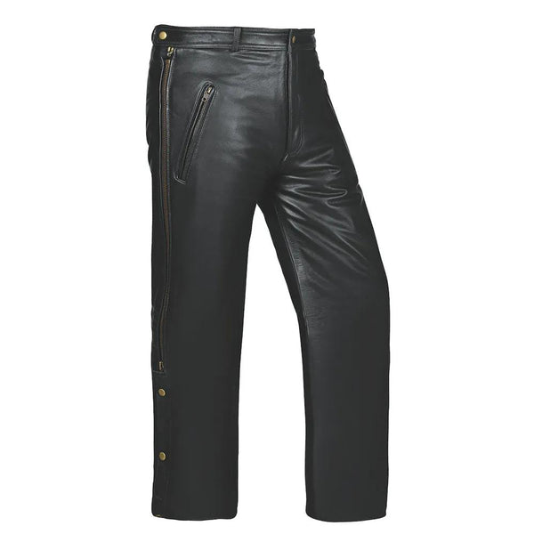 Rare】 leather piping pocket chino pants Rare】 leather piping