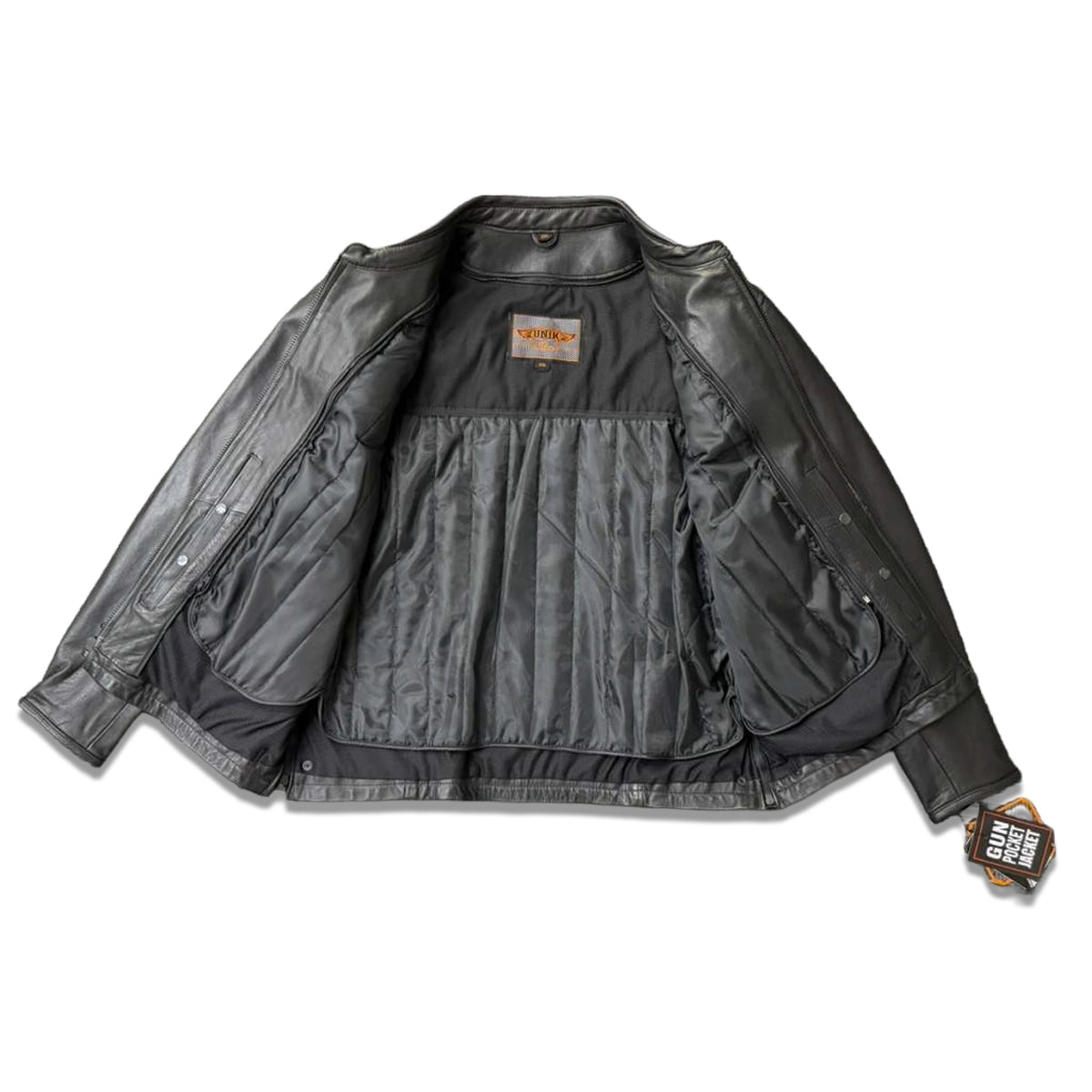 Black Iron - Men's Motorcycle Leather Jacket