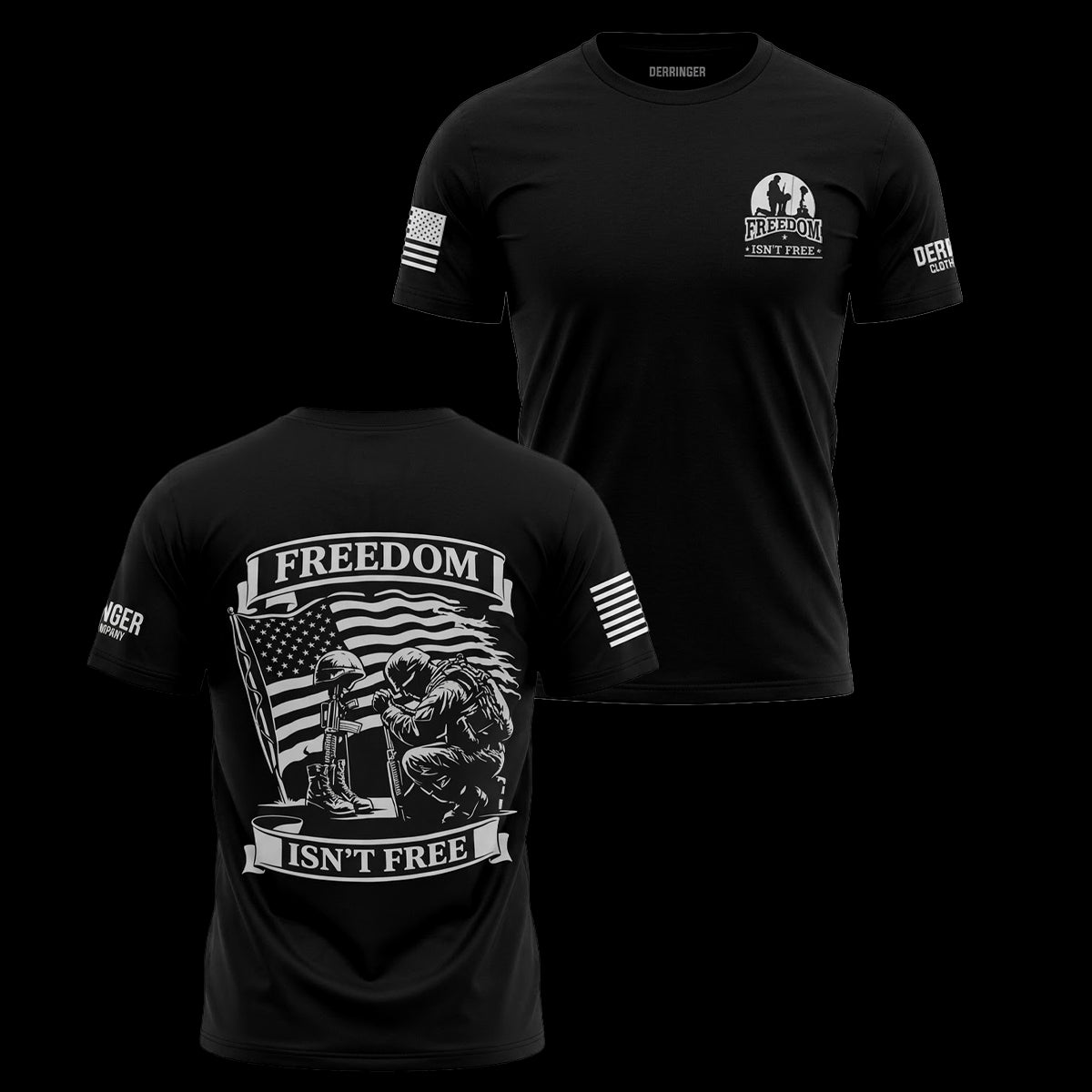 Freedom Isn't Free - Men's Patriot Biker T-Shirt