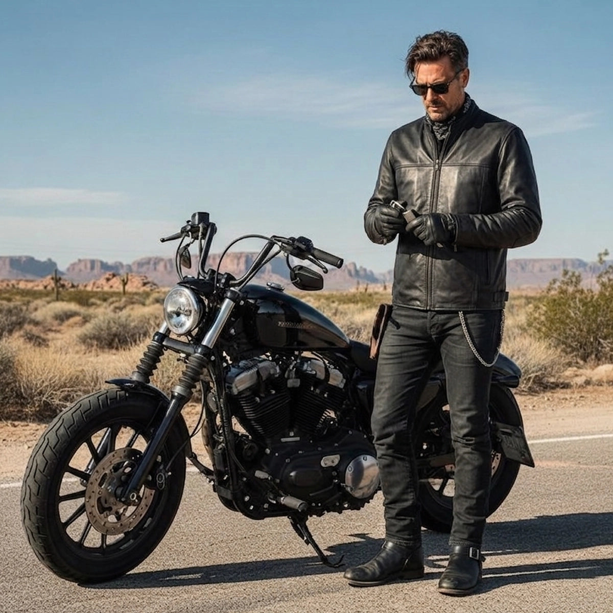 Cannonball - Men's Leather Motorcycle Jacket