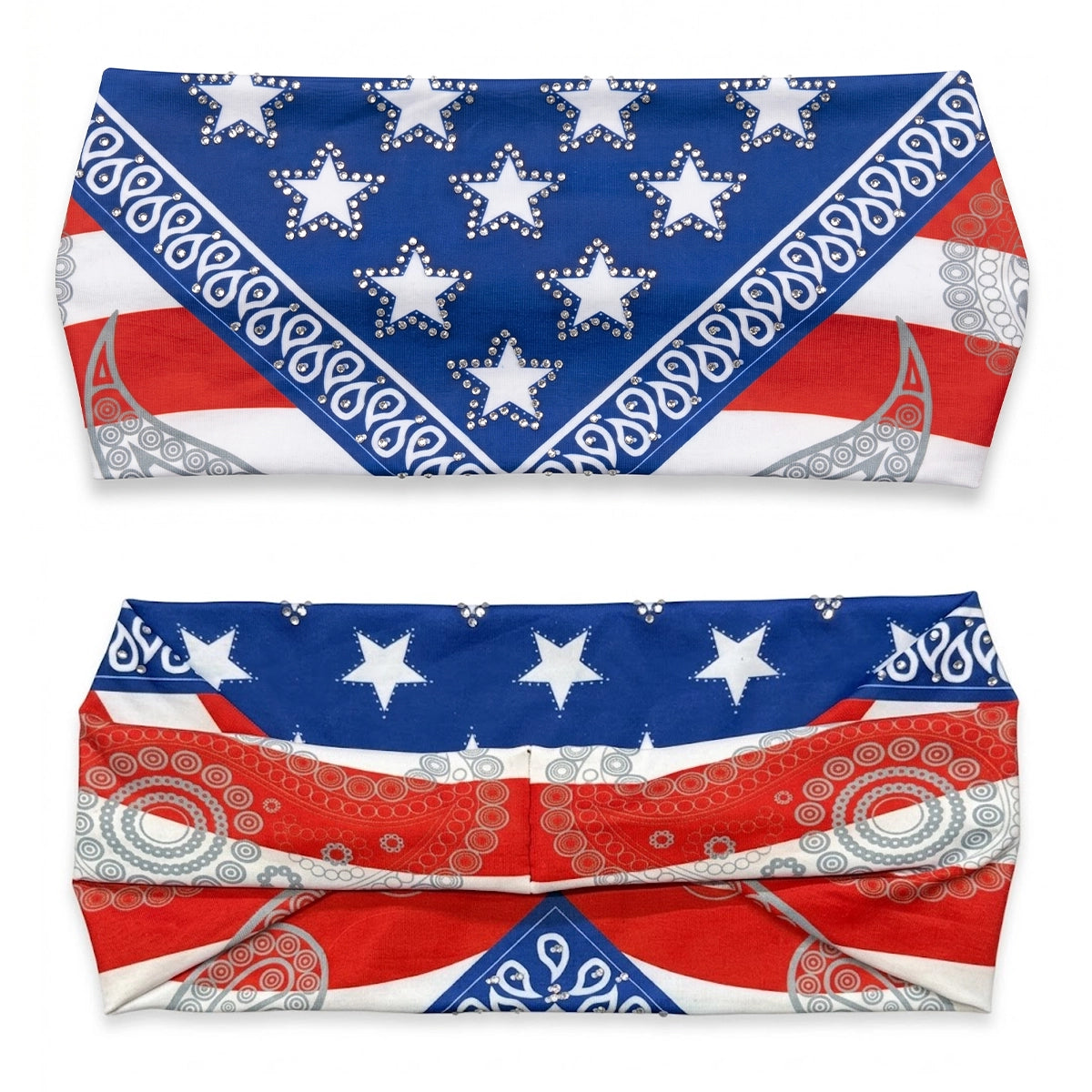 Ladies Headband - USA Flag Liner Design