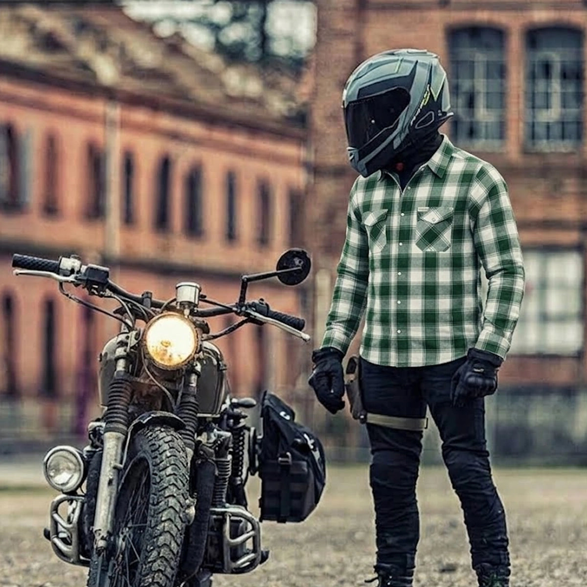 Maple Trail - Men's Long Sleeve Motorcycle Flannel Shirt