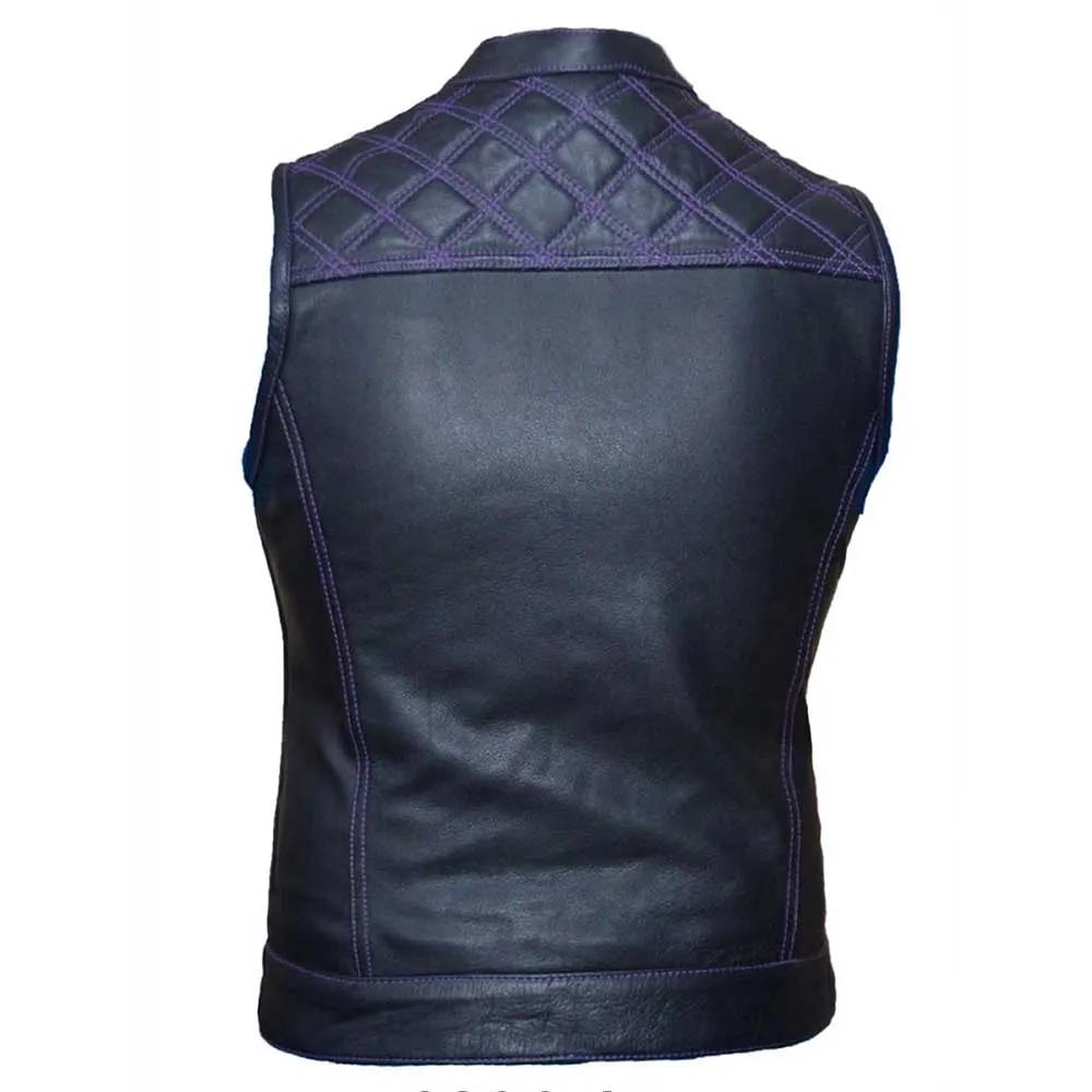 Style # 6896.17 defines rugged elegance with a ladies' premium club vest crafted from durable cowhide leather.