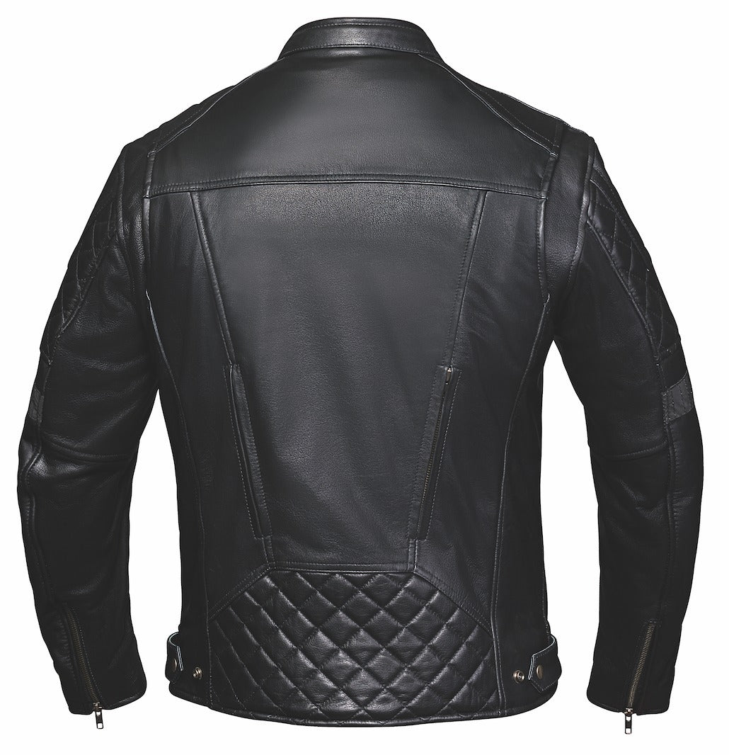 Elevate your wardrobe with the Style # 6922.00 Men's Ultra Leather Jacket from Unik Ultra. Crafted from durable cowhide leather in classic black, this jacket combines timeless style with essential functionality