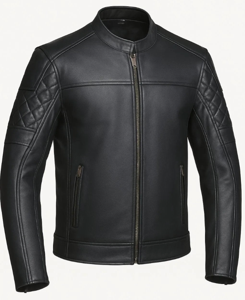 Elevate your wardrobe with the Style # 6922.00 Men's Ultra Leather Jacket from Unik Ultra. Crafted from durable cowhide leather in classic black, this jacket combines timeless style with essential functionality