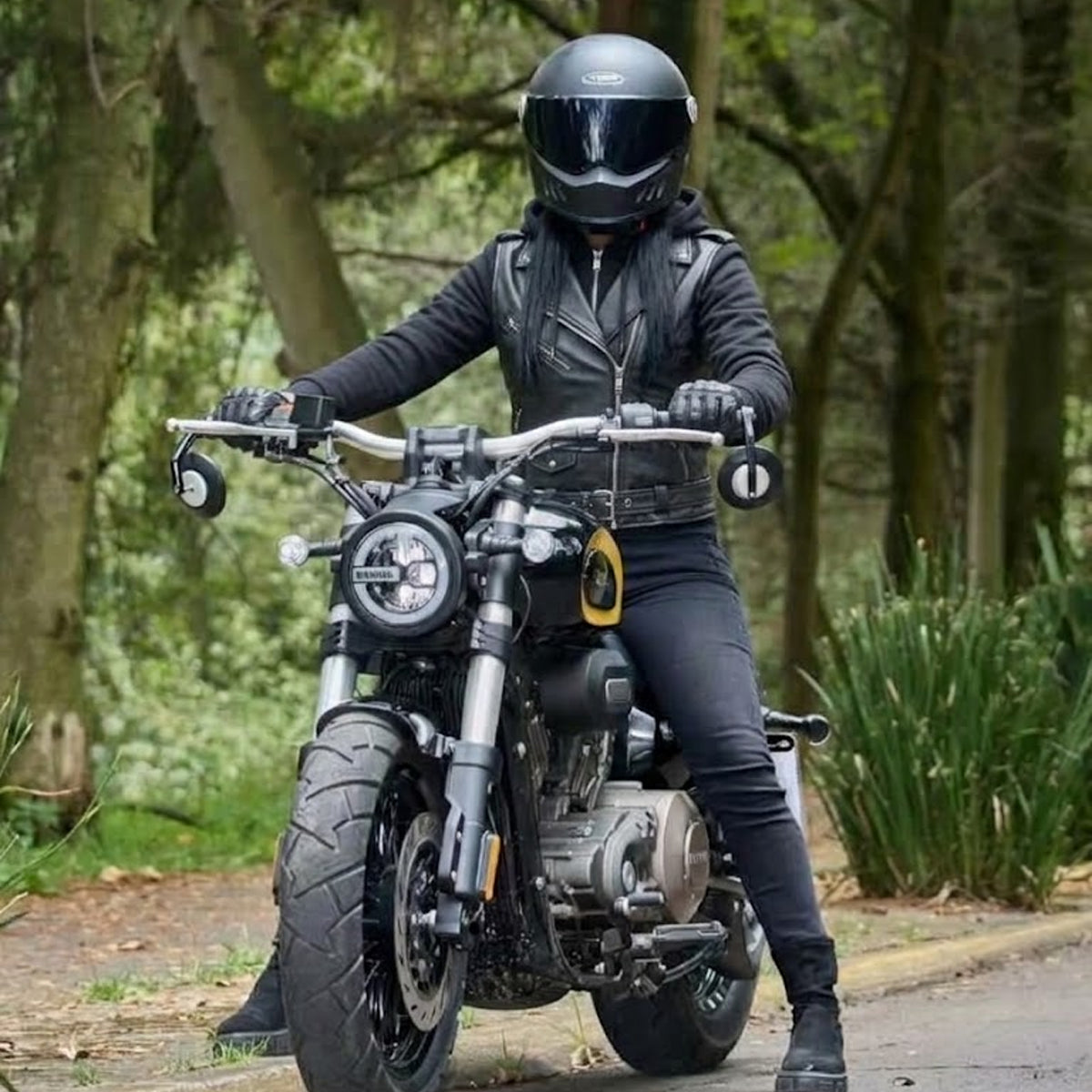 Ladies Premium Black Leather Jacket