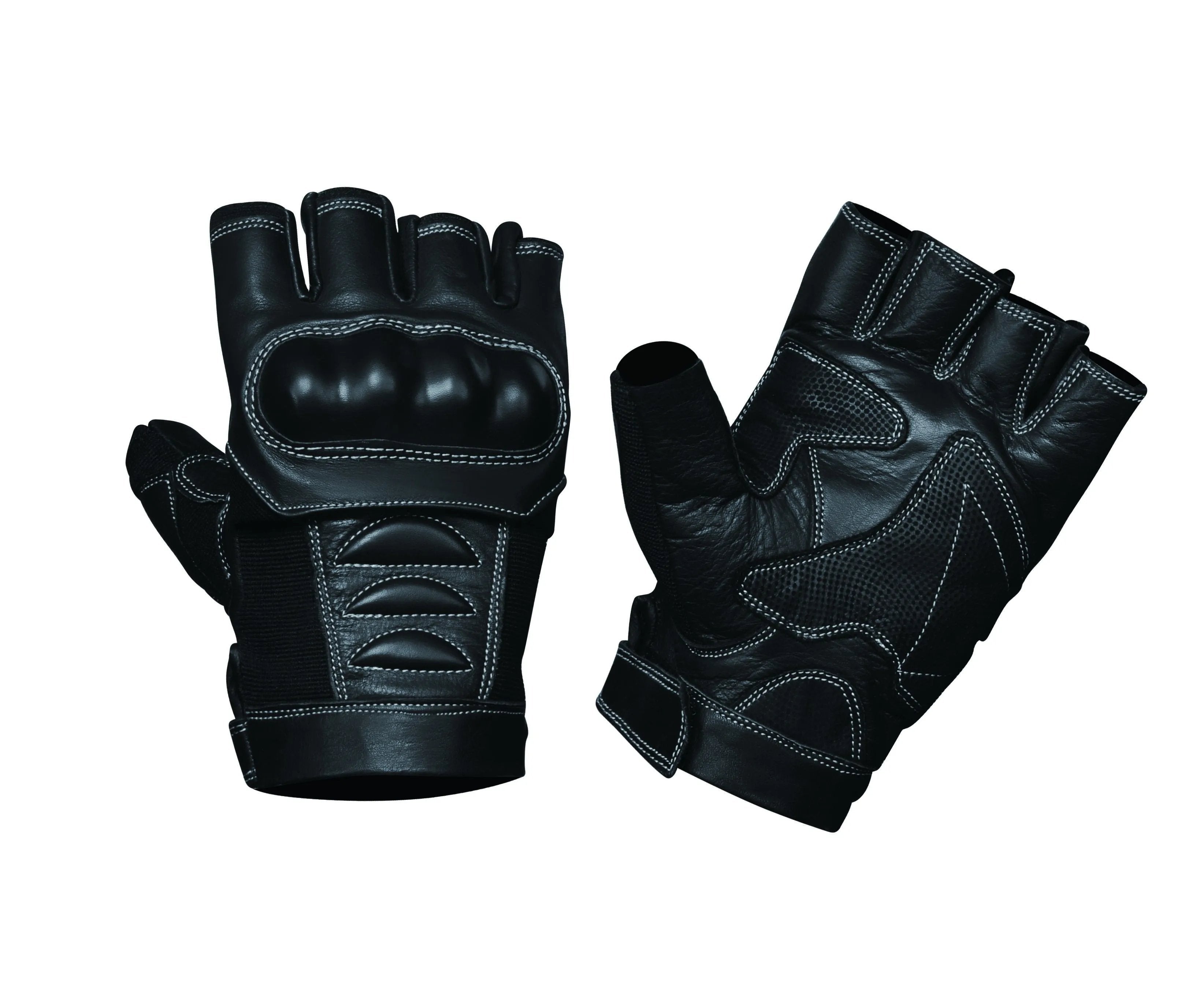 8375.00 - Mens Fingerless Leather Gloves - Unik International Inc