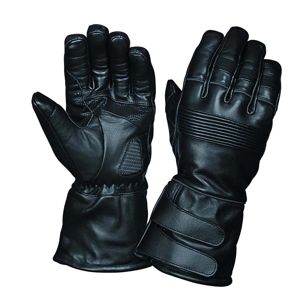 Crafted from premium cowhide leather, they feature a full gauntlet design for extended coverage.