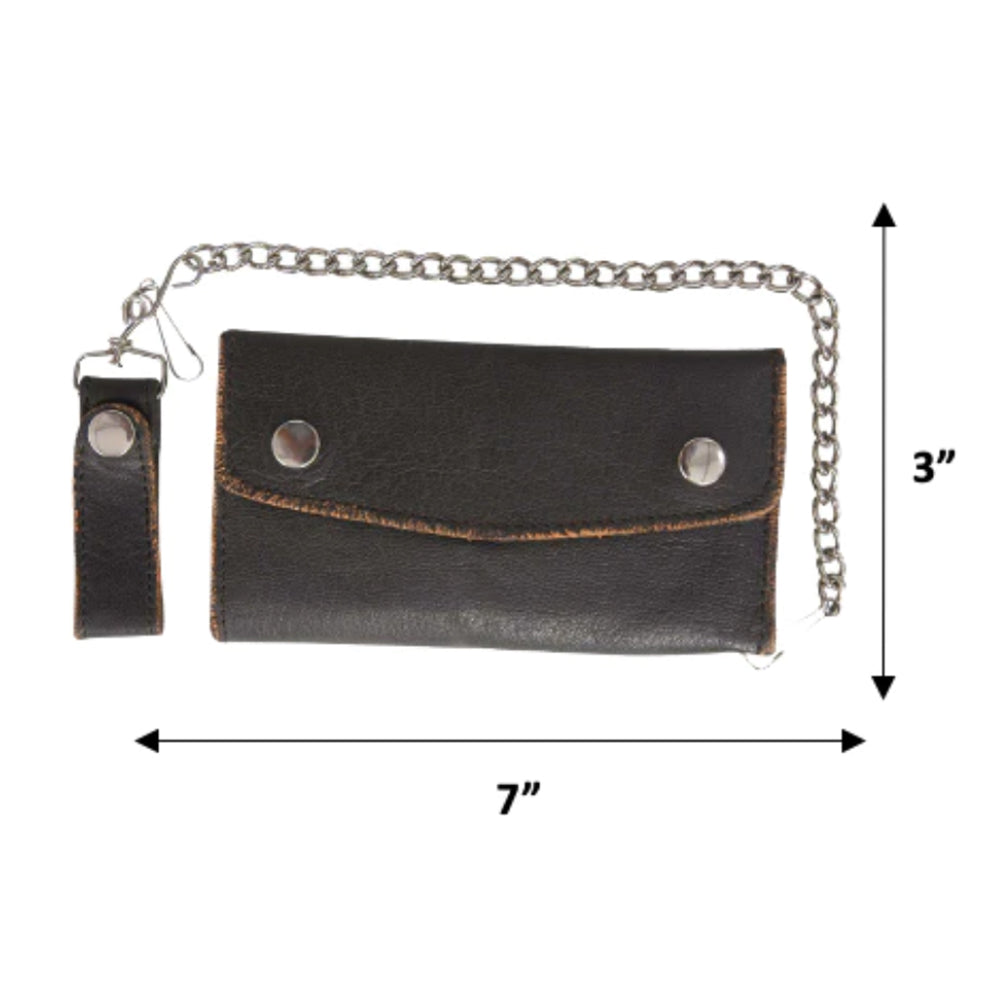 Elevate your biker style with the Biker Chain Wallet, a rugged accessory that blends functionality with distinctive flair.