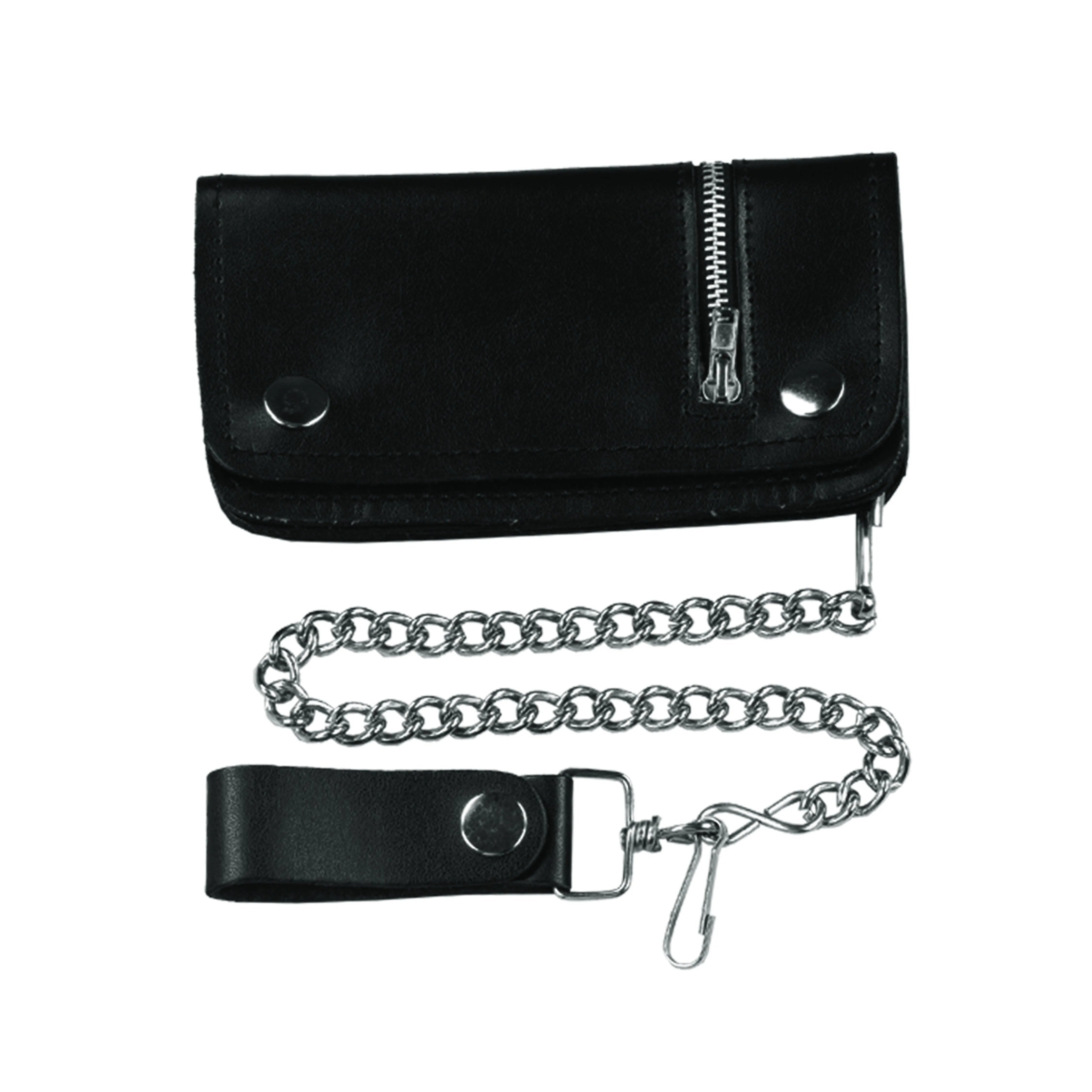  Crafted from premium leather, these wallets feature a chain attachment that adds a bold statement while securing your essentials. Ideal for motorcycle riders and enthusiasts, they offer multiple compartments for cards, cash, and coins, ensuring practicality on the go. 