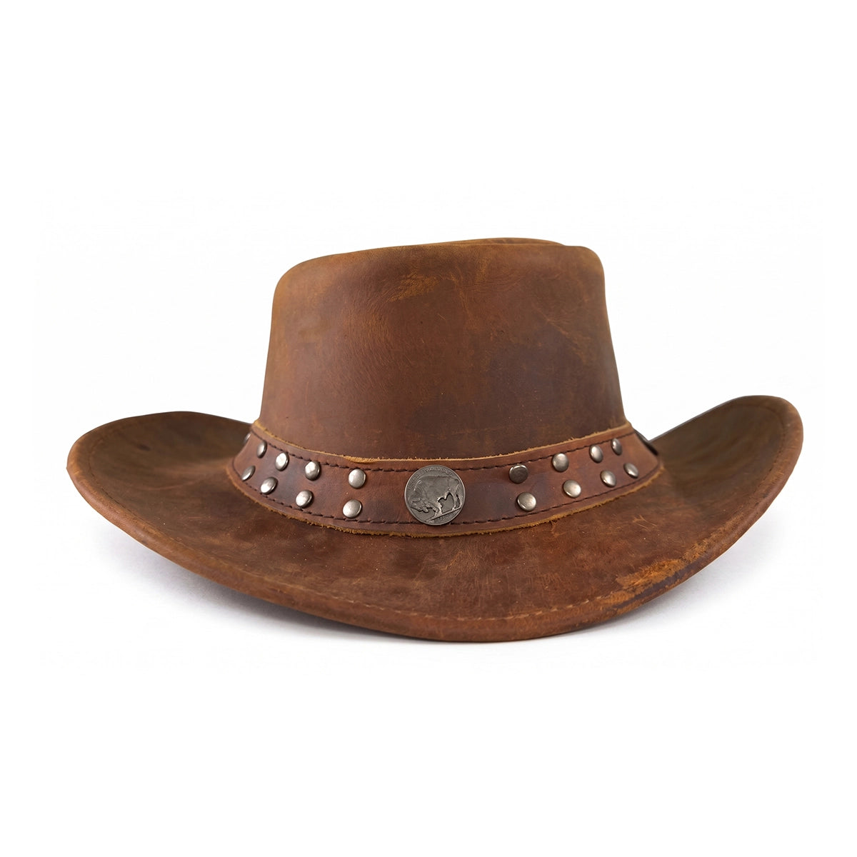 Mens Brown Cowboy Hat - Classic Western