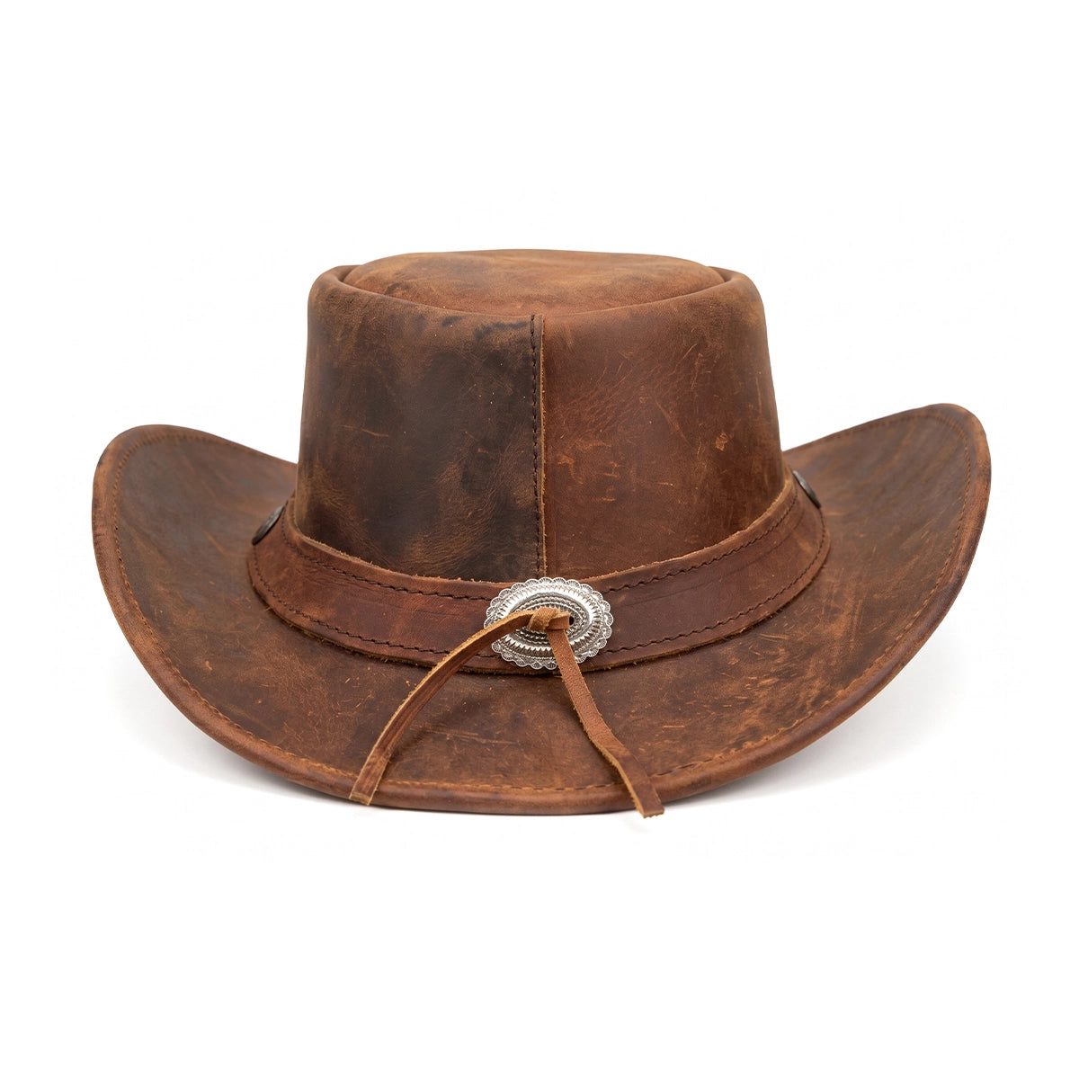 Mens Brown Cowboy Hat - Classic Western