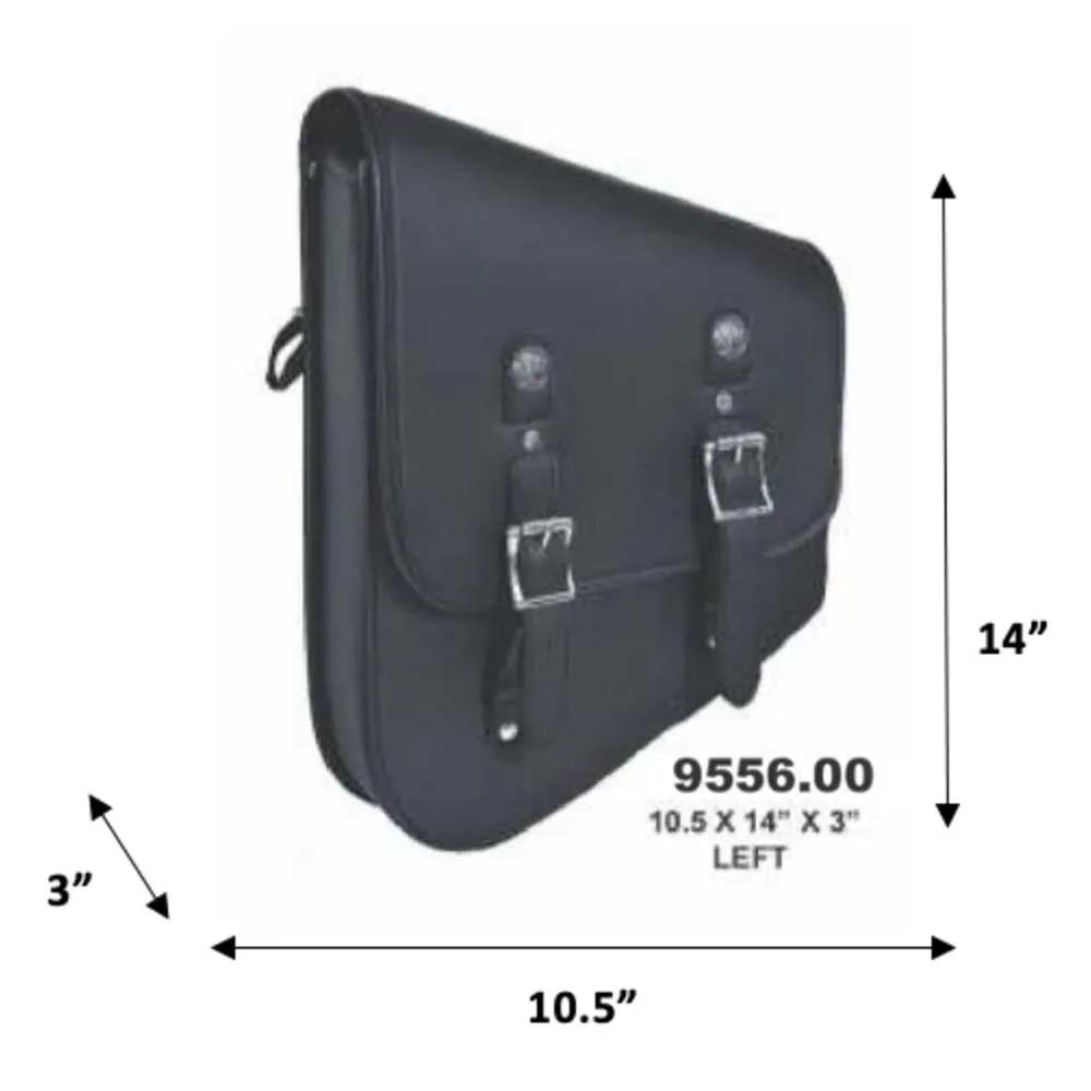 The Style # 9556.00 PVC swing arm bag by Unik offers practicality and modern design for motorcycle enthusiasts.
