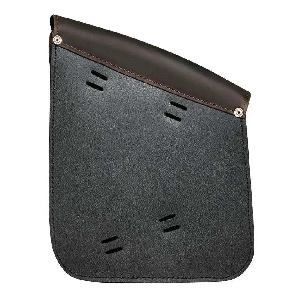 Crafted from cowhide leather in a distressed brown finish, it exudes a timeless appeal suitable for motorcycle enthusiasts seeking both functionality and aesthetics.