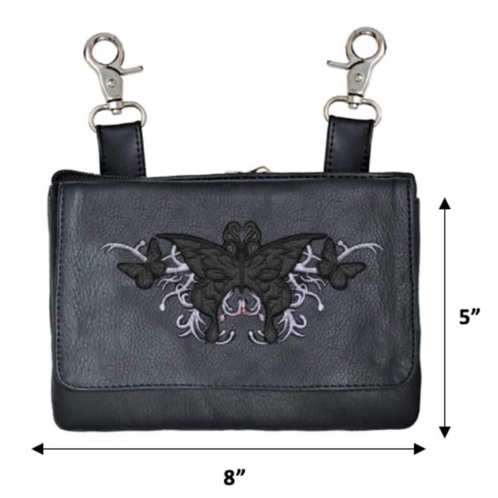 Elevate your riding gear with the Ladies Leather Clip-On Bag from Unik, meticulously crafted from luxurious cowhide leather. 