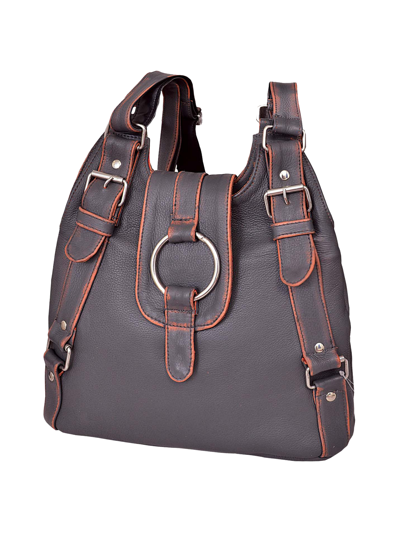 Style # 9727.GOR
Ladies Concealed Carry Pocketbook
Silver hardware
Front Zipper Closure
Color: Orange
Brand: Unik
Skin: Cowhide Leather
Size:&nbsp;One Size
Made in Pakistan