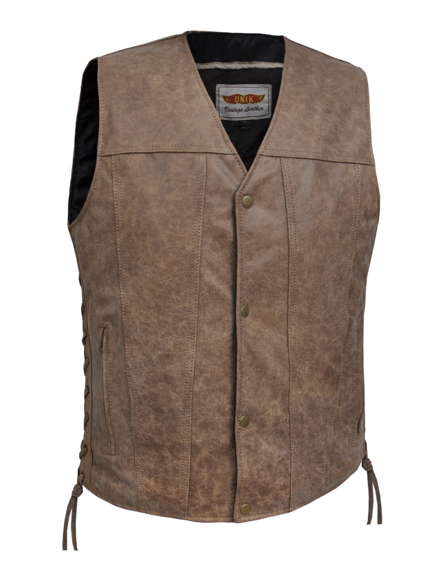 Arizona - Mens Premium Leather Vest