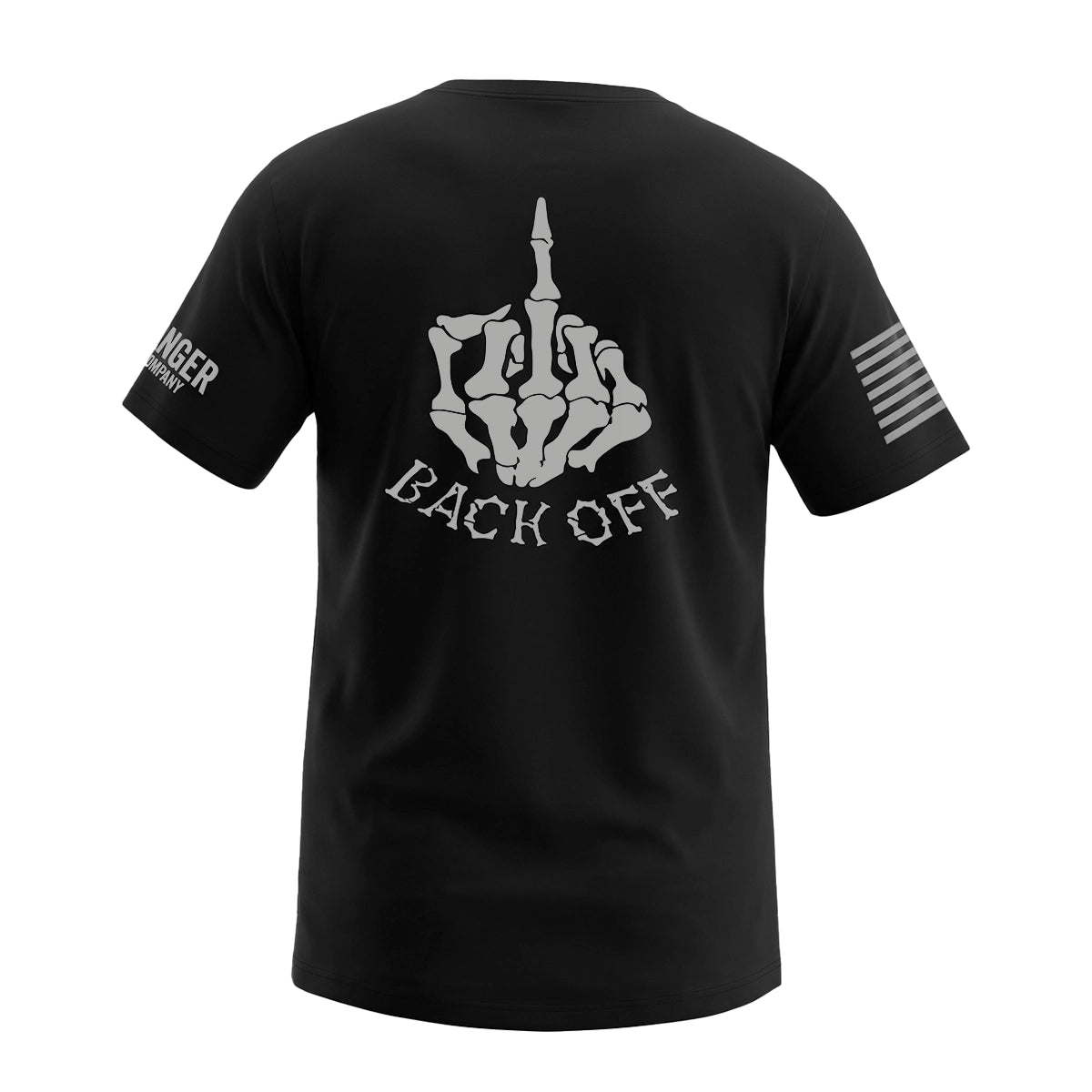 Men's Black Backoff and Finger T-Shirt