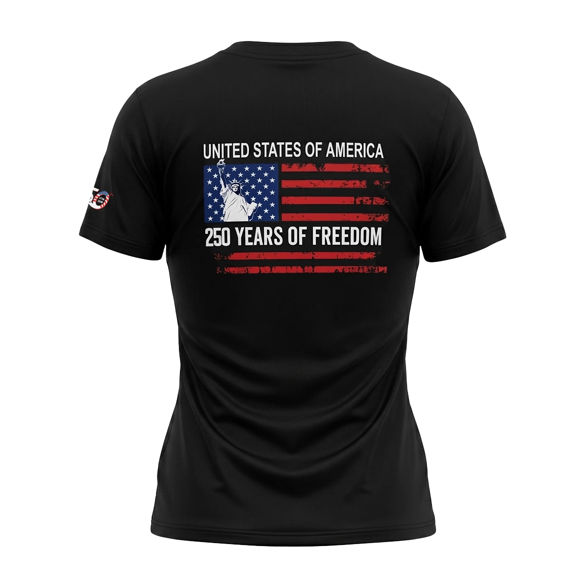 Women's Patriotic T-Shirt - USA 250 Years of Freedom