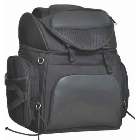 Black backpack for bikers