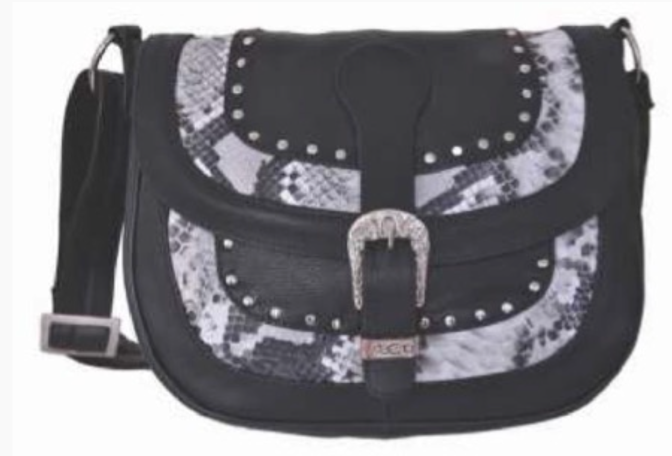 Black bag with snake design